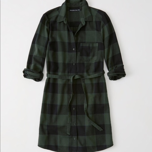 🌈HOST PICK🌈 Abercrombie Flannel Shirt Dress - Picture 2 of 2